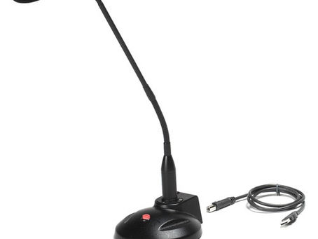 VEC GN-USB-PT Professional Gooseneck Microphone: Clear Push-to-Talk Communication for Busy Environments