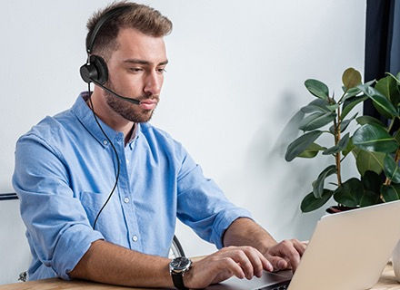 Thumbnail: VT 7600 UNC QD Duo Corded Headset 