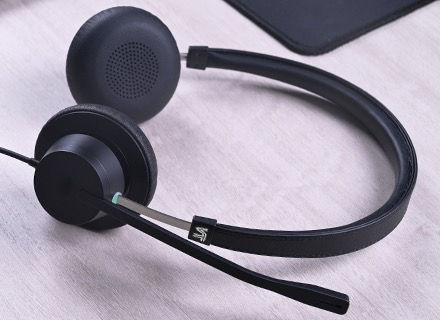 Miniature : VT 7600 UNC QD Duo Corded Headset 