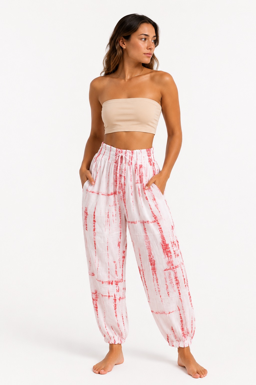 Indoblu - Relaxed Pants - Dusty Pink