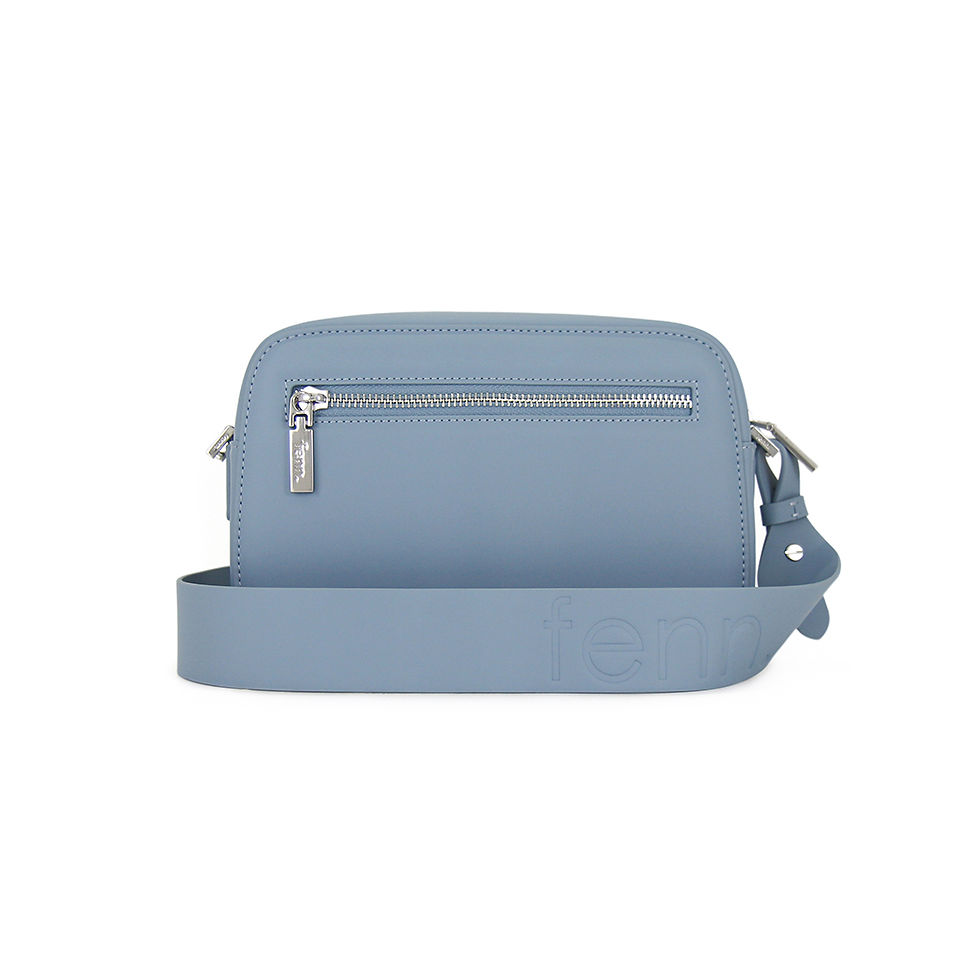 Thumbnail: Fenn - Crossbody – Mint Blue – Silver Zip