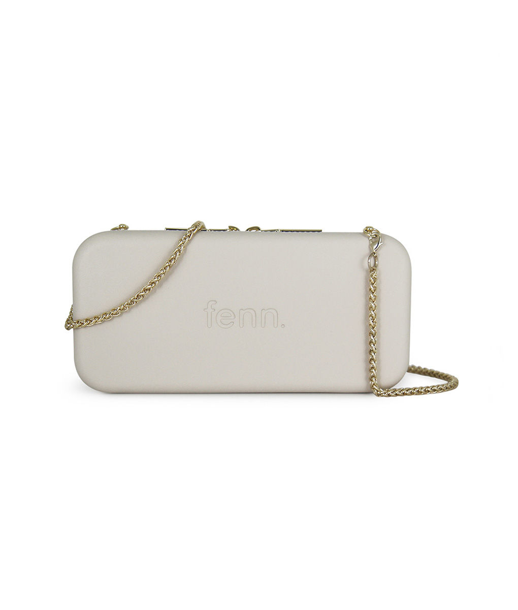 Wallet – Champagne – Gold Zip – Gold Chain
