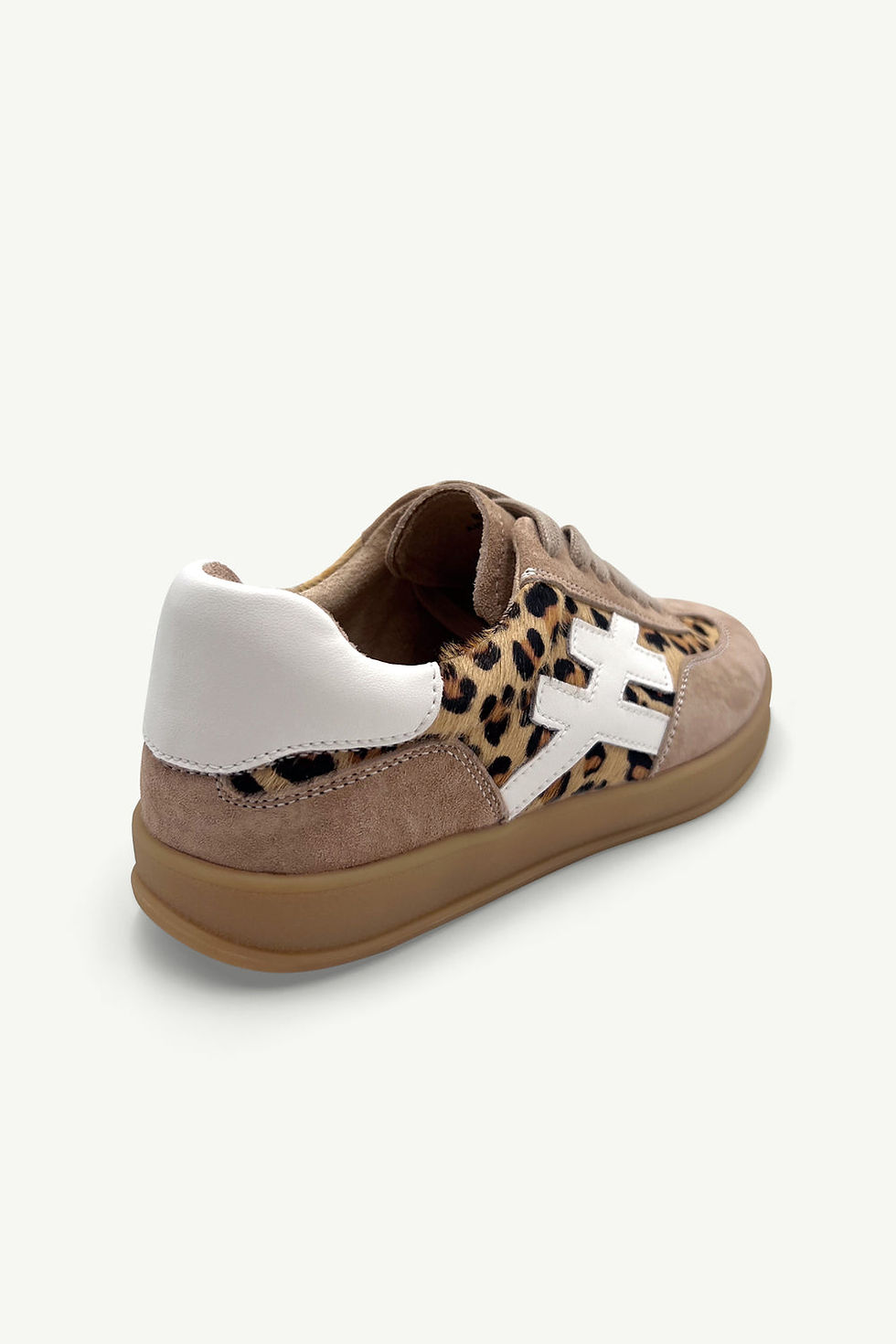 Thumbnail: Julz Shoes - Lumi Leopard White + Beige