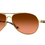 Thumbnail: Oakley - Feed Back - Polished Gold frame - Prizm Brown Gradient Lens