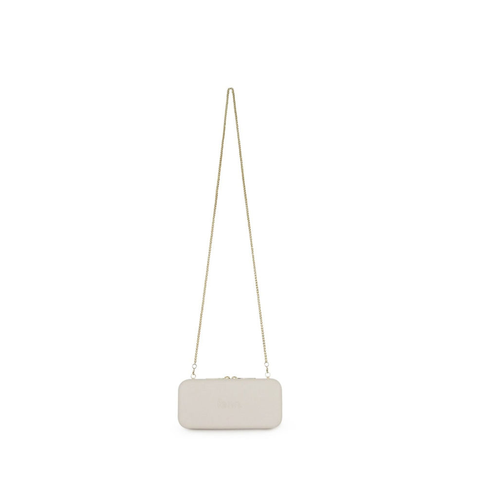 Thumbnail: Wallet – Champagne – Gold Zip – Gold Chain
