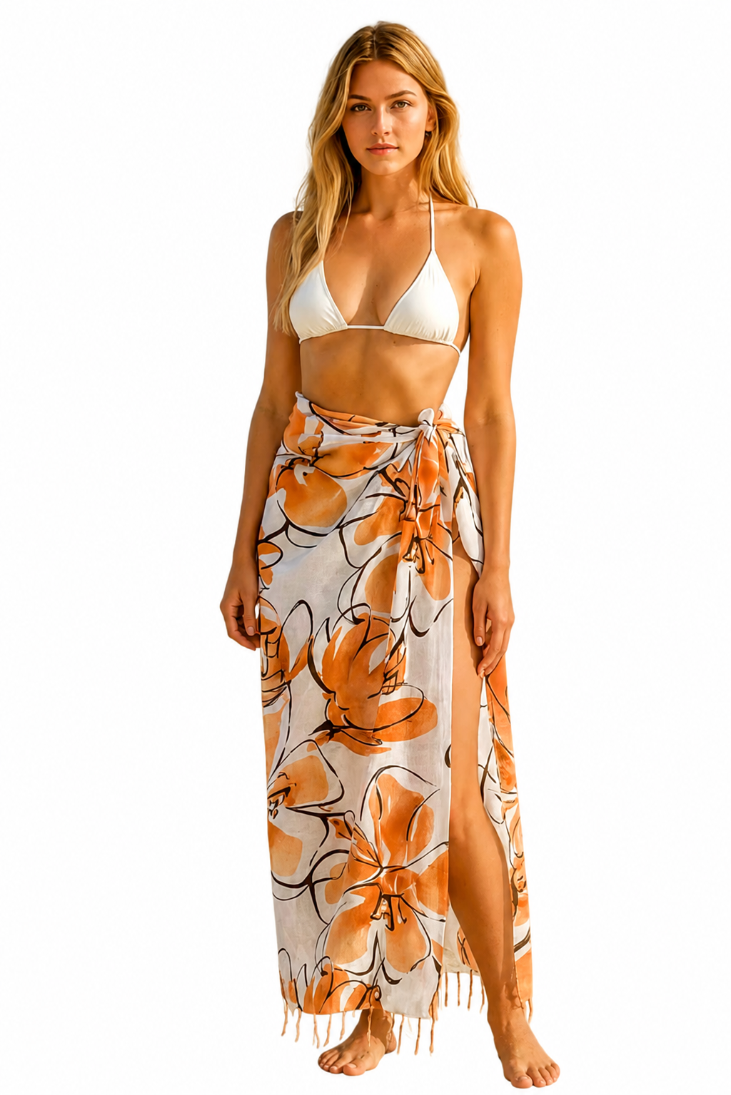 Indoblu - SRG - Sarong - Floral Yellow