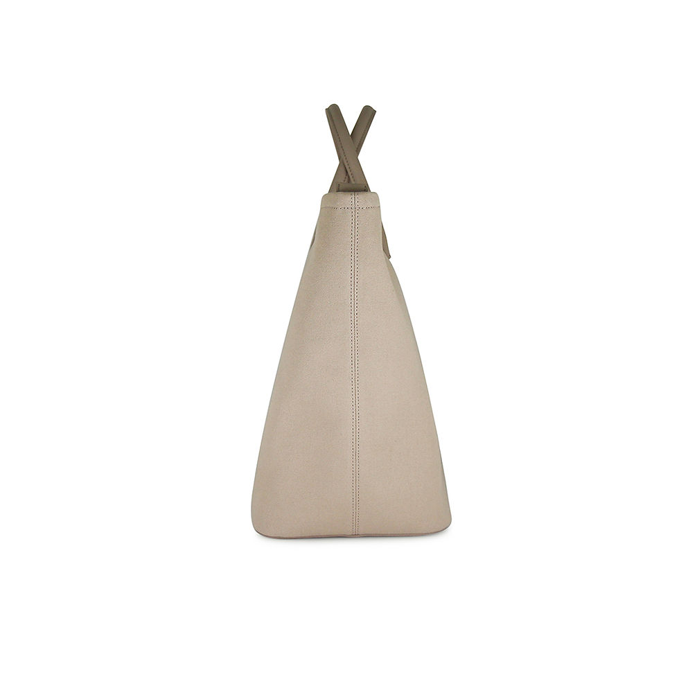 Thumbnail: Canvas – Sand – Gold Zip – Light/ Stone Handle