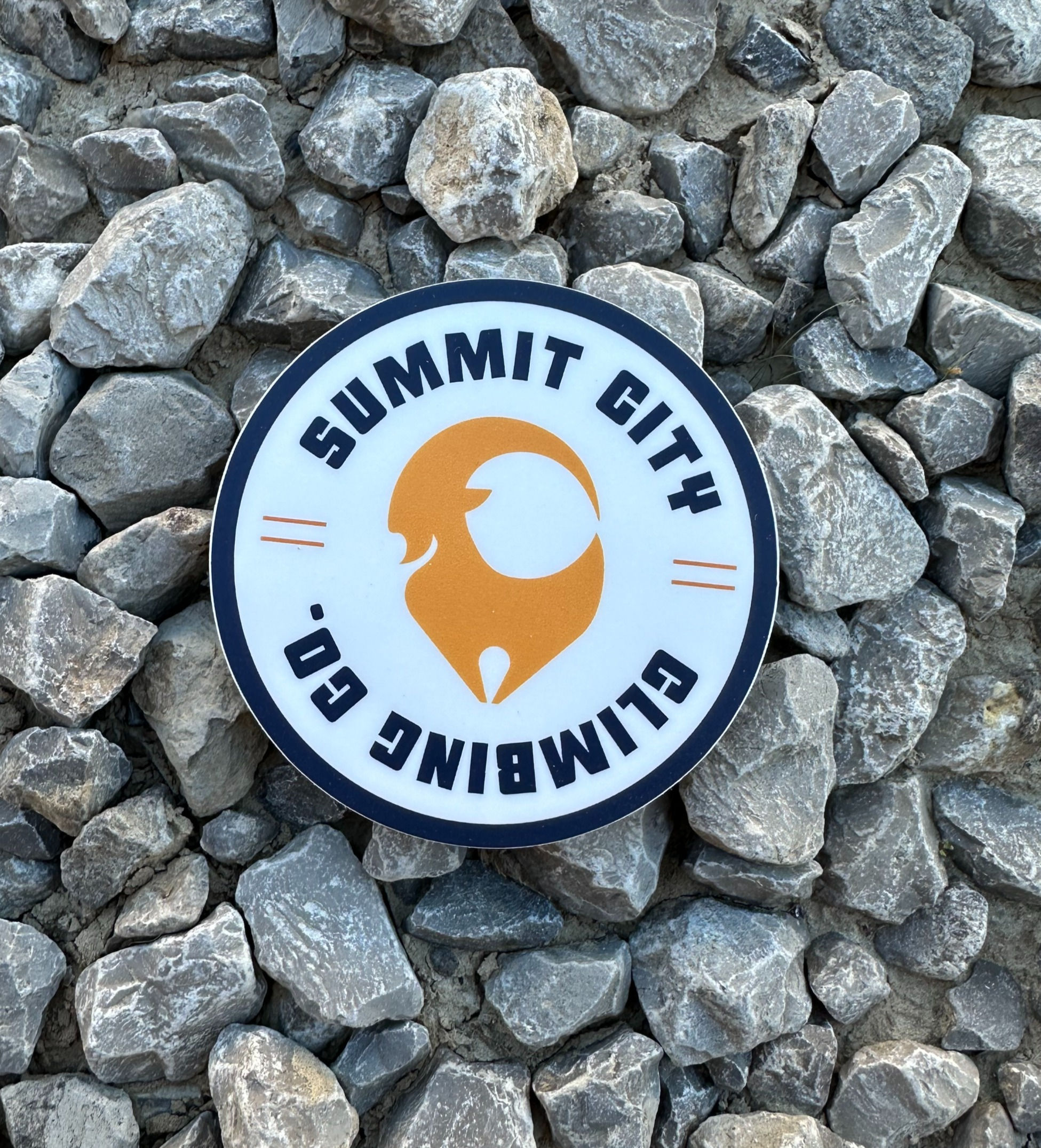 GOAT 3"x3"Circle Die Cut Sticker