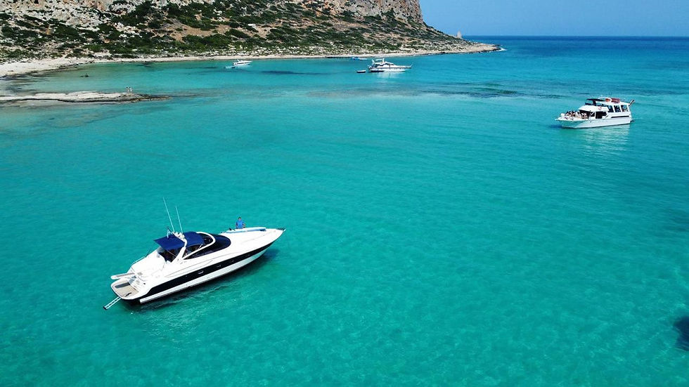 Notos gramvoussa balos motor boat