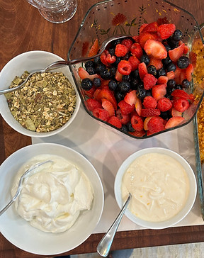 Fresh Berries and Greek Yogart