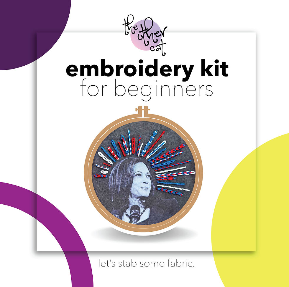 Thumbnail: Women In Power | Kamala Harris | Embroidery Kit