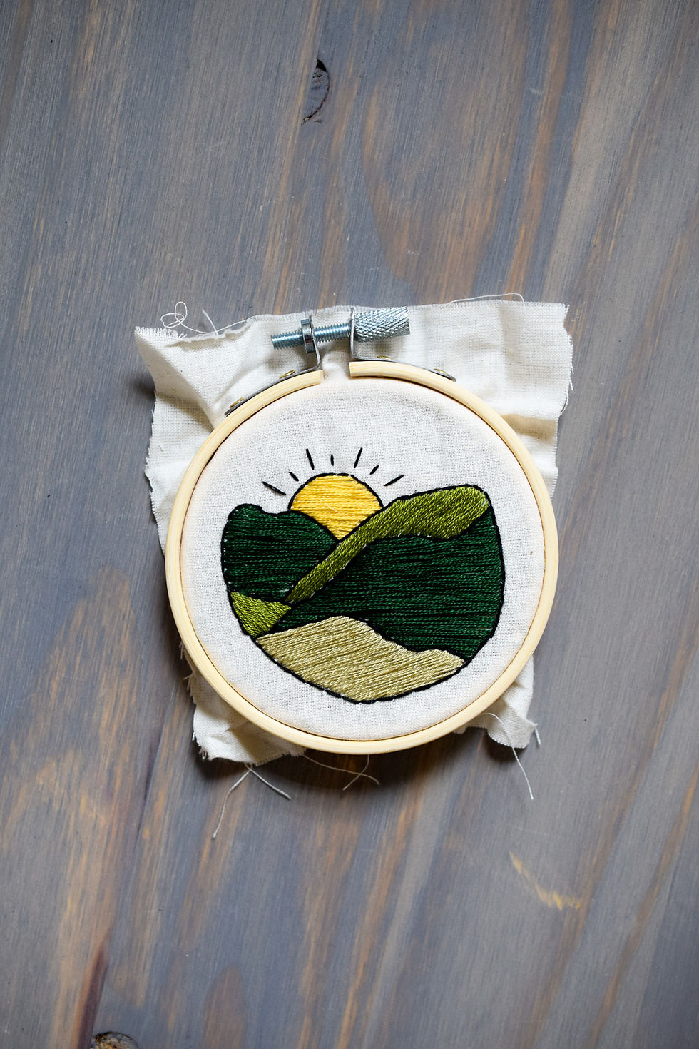 Thumbnail: Shenandoah Sunrise Beginners Embroidery Kit