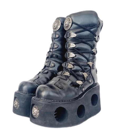 靴 00s vintage new rock 26.0 New Rock 988 00s Low Boots Avant Garde Platfrom Vintage 36IT