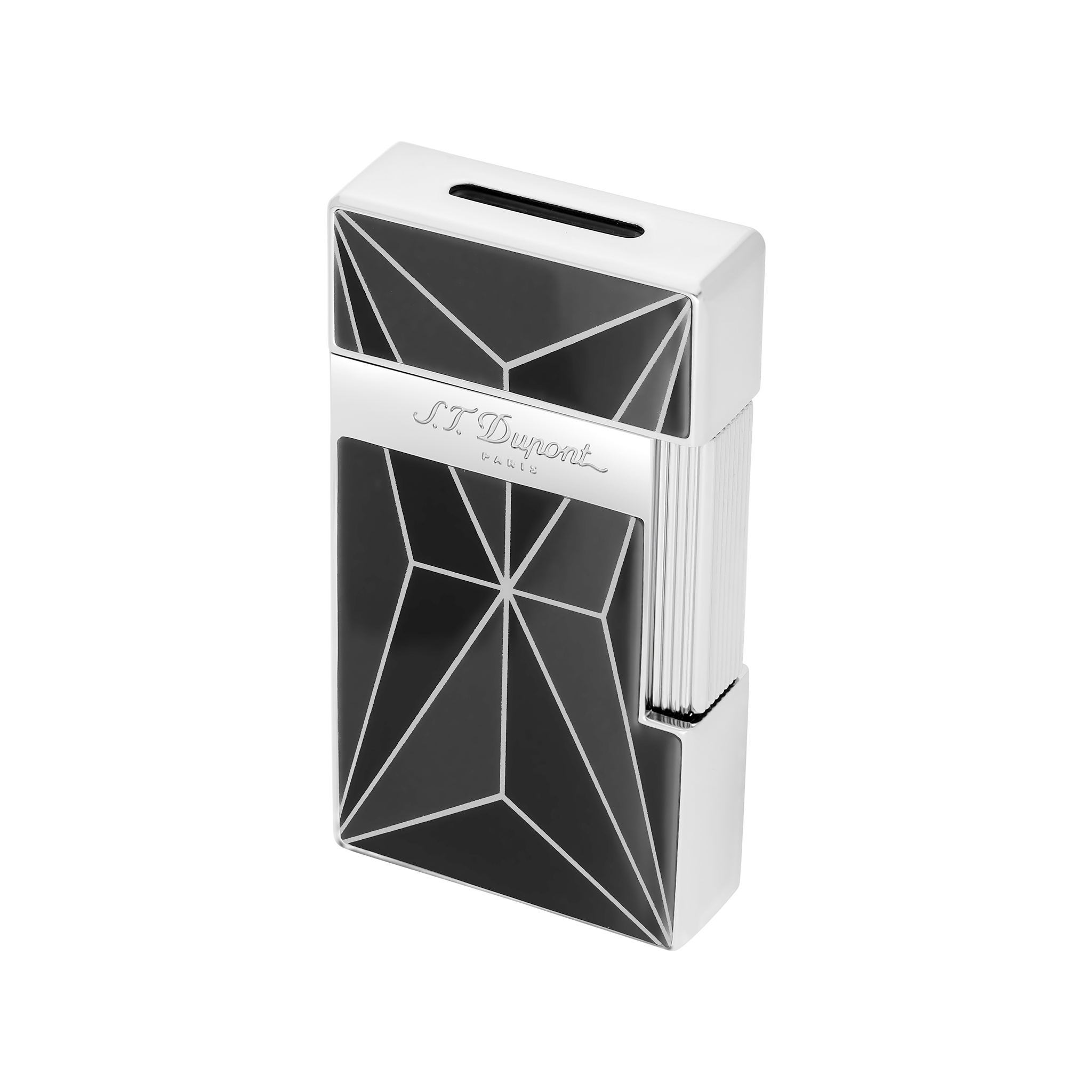 Biggy Black/Chrome Fire X Lighter