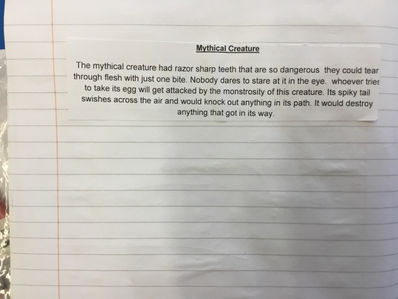 Class Three- English Writing