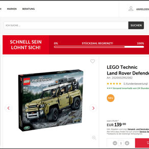 Für unsere Freunde aus Österreich  - Land Rover 42110 bei InterSpar für 139 Euro