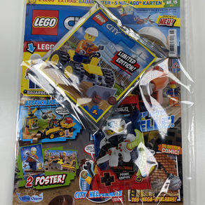 LEGO City Magazin Nr. 15 : City Bauarbeiter mit Bulldozer Ausgabe - April im Review