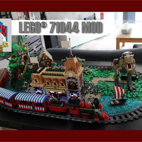 Hier unser neustes MOD 71044 Disney Train - Trainstation Ausbau LARGE