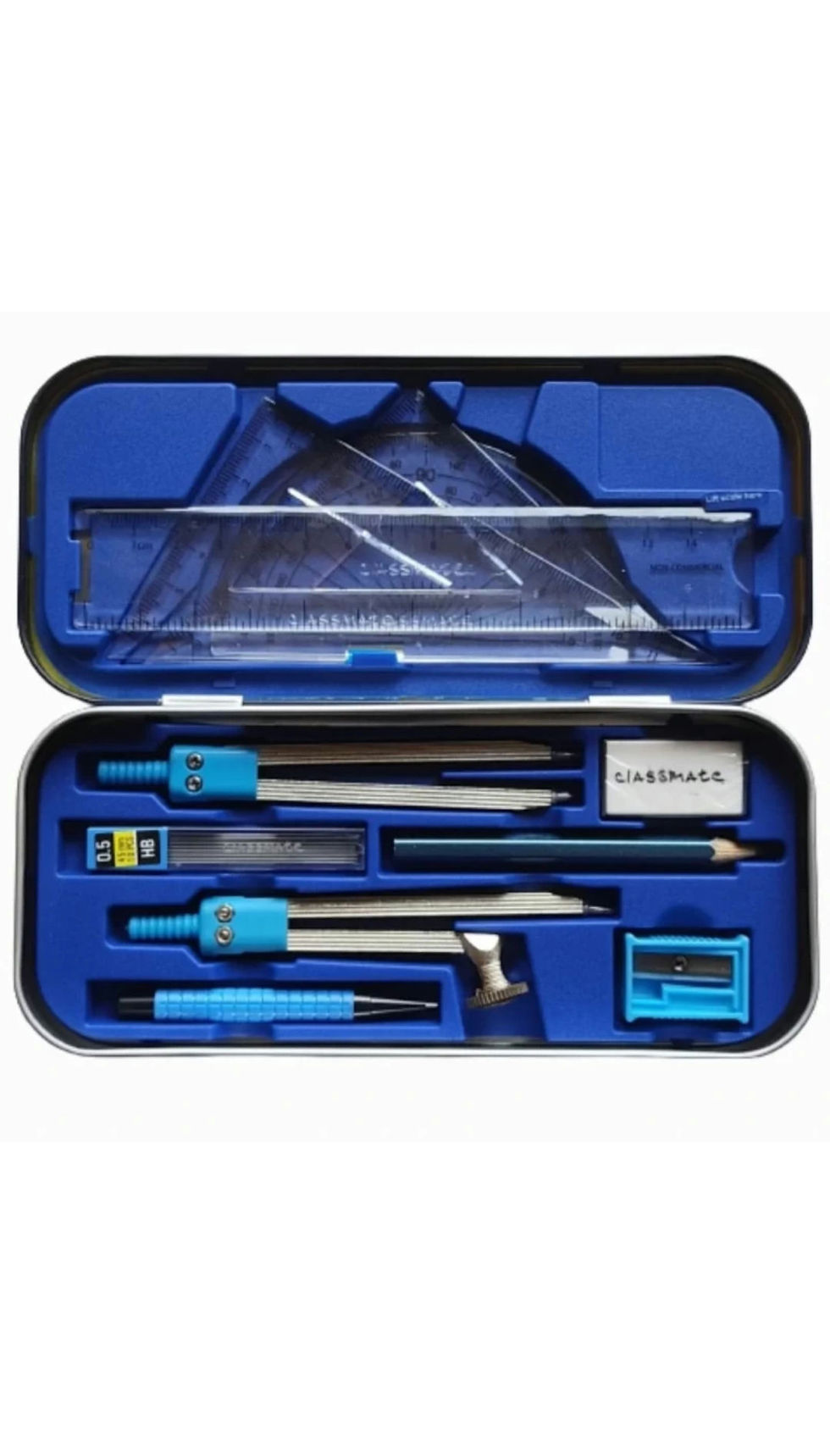 Thumbnail: Classmate Archimedes Mathematical Drawing Instrument Geometry Box (Blue)