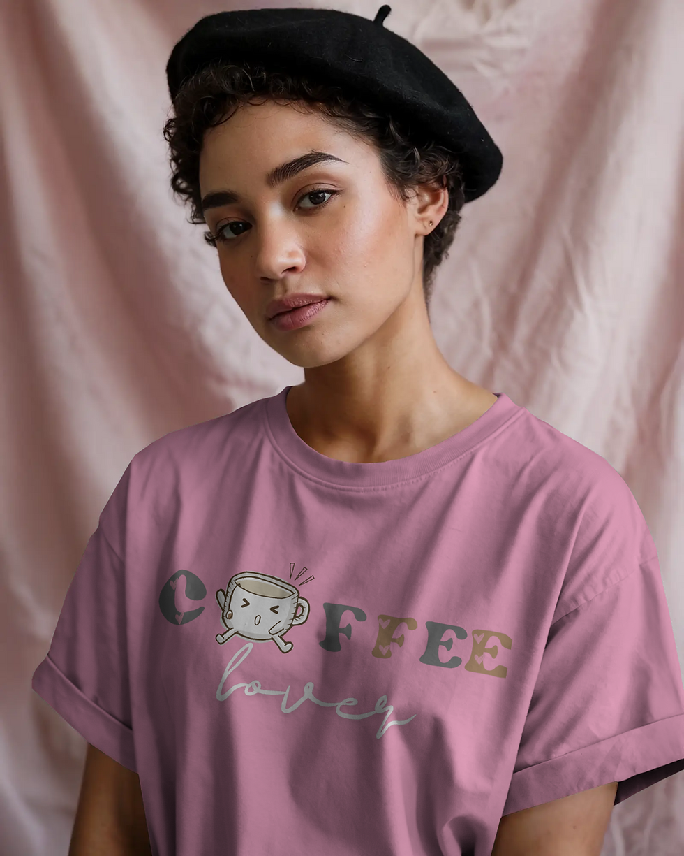 Thumbnail: Coffee Lover Print T-Shirt”