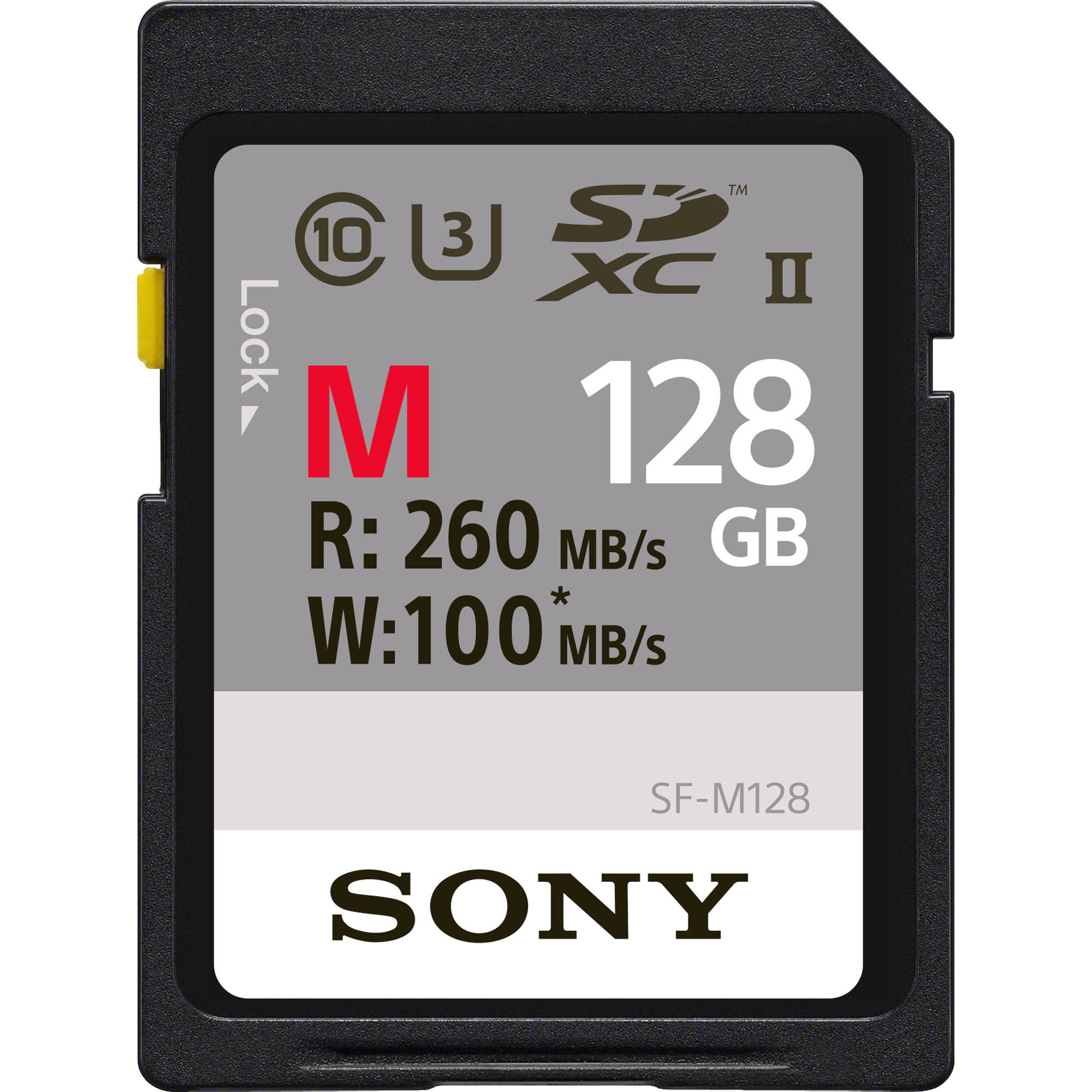 Sony 128gb SD 260mb/read 100mb/write 