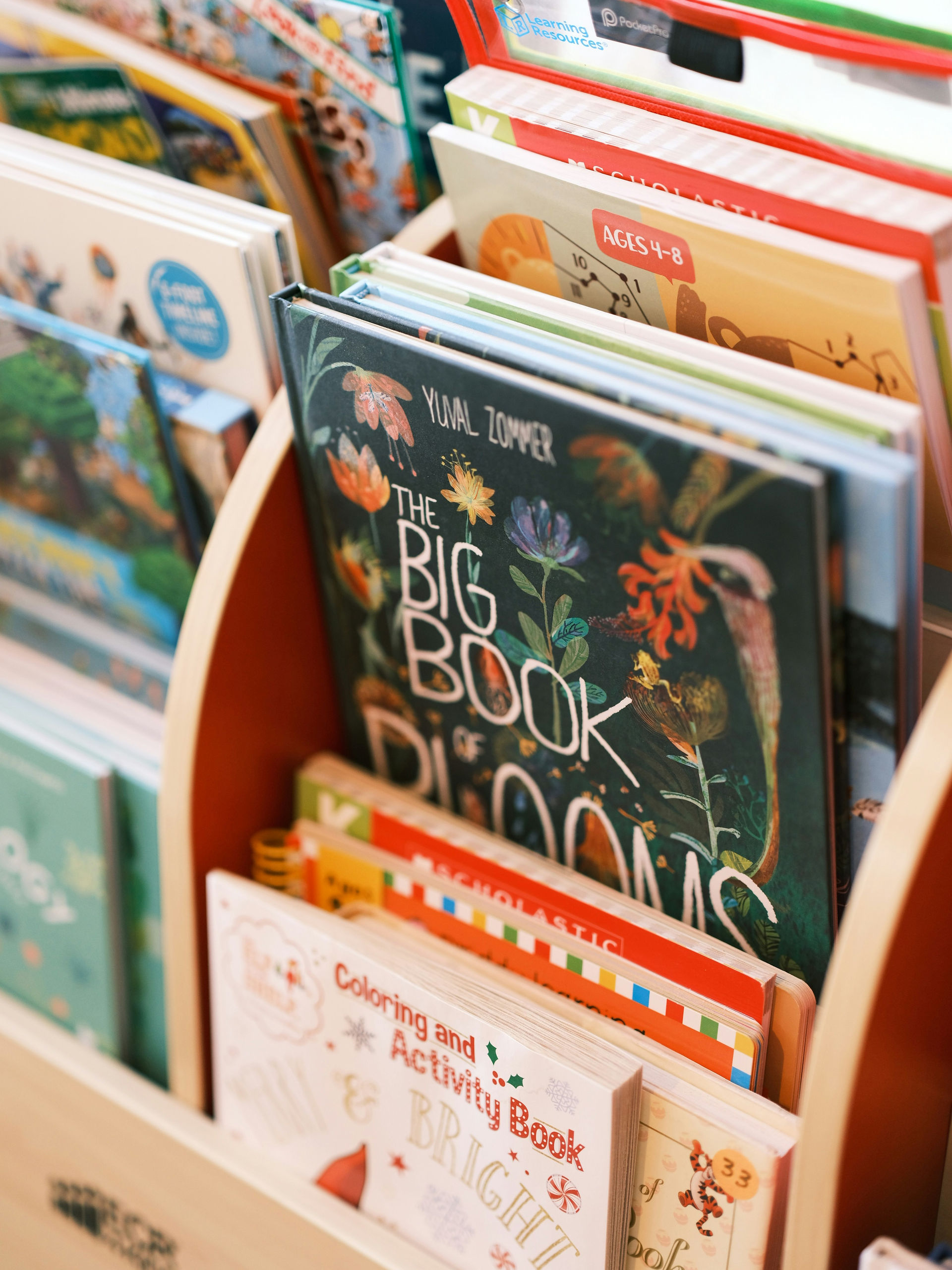 A bookshelf of books for kids unsplash 