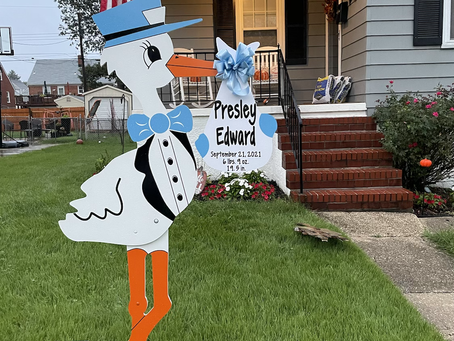 Baby Stork MD (240)863-2873 ~ Personalized Baby Gift ~ Silver Spring Maryland