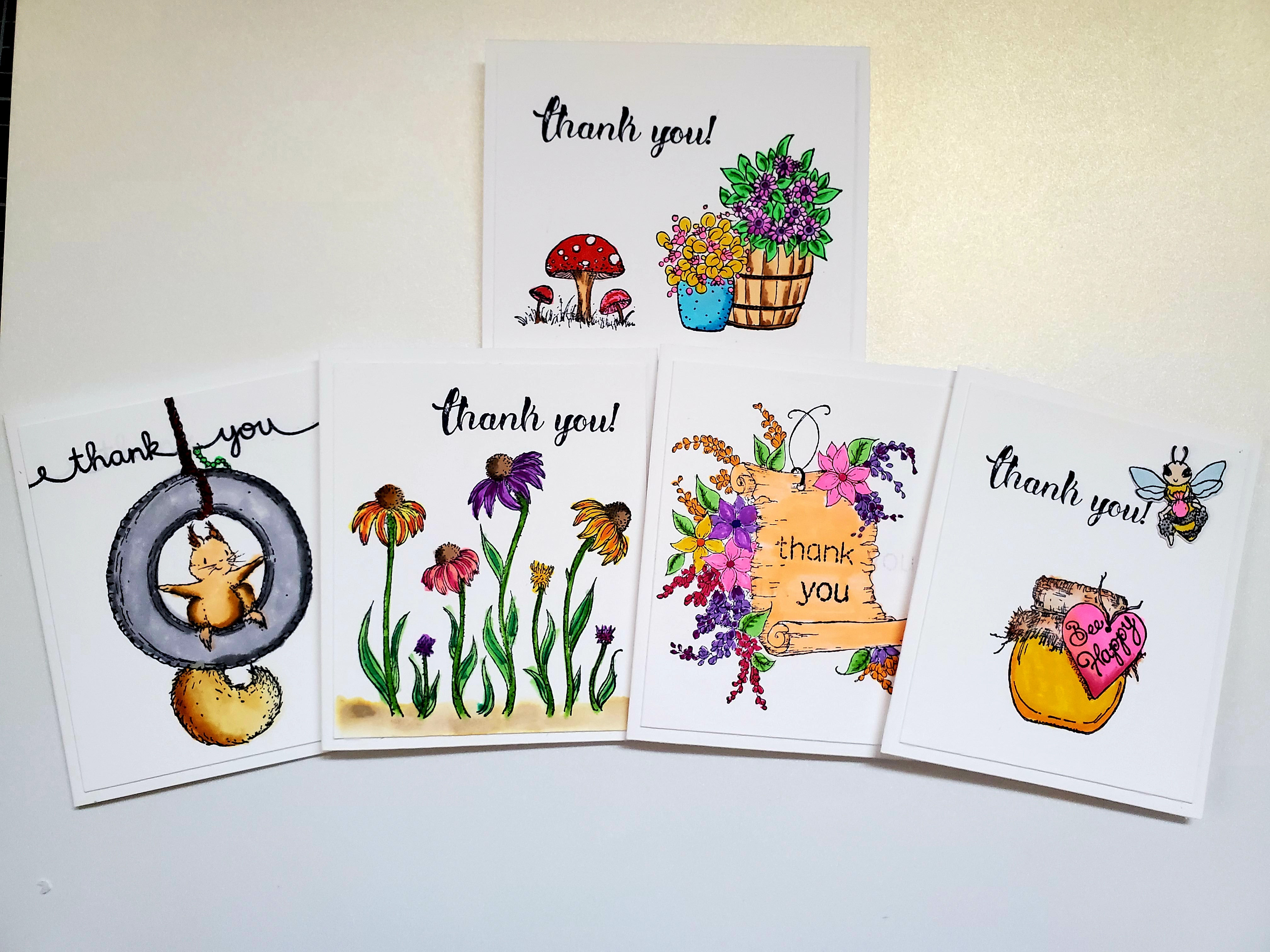 Mini - Thank you Cards