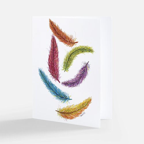 Floating Feathers Card Package