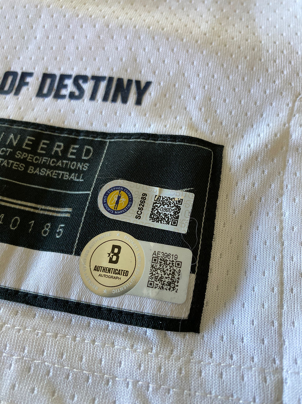 Thumbnail: Steph Curry Autographed Team USA Custom Framed Authentic Jersey Beckett