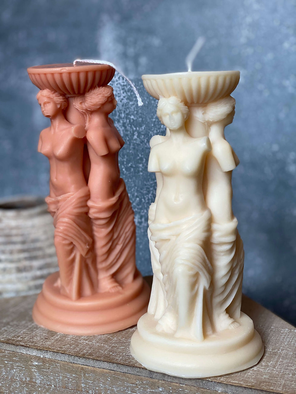Miniatura: Goddess Sculpture Candle | Soy Wax Art Trio