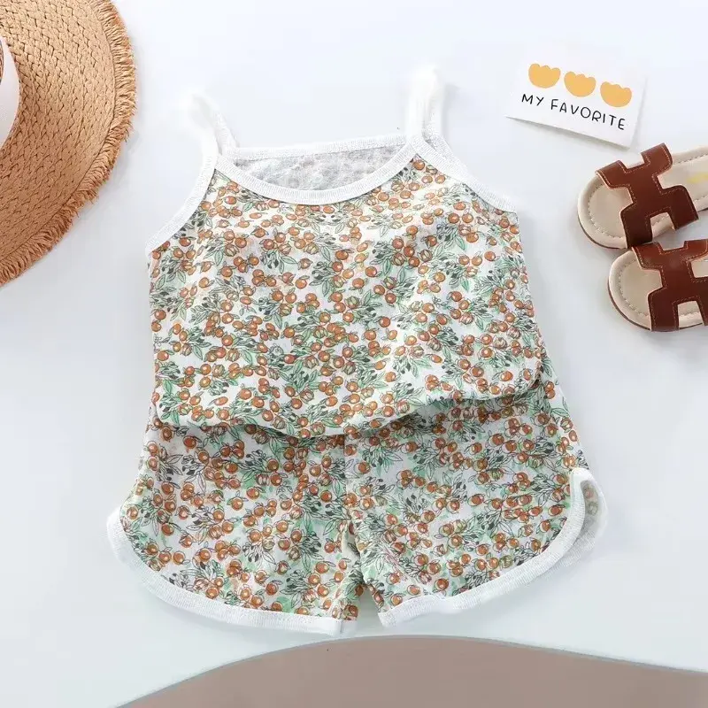 Thumbnail: 1-5y Toddler Kid Baby Boys Girls Clothes Suit Print Cotton Pajamas Set Long