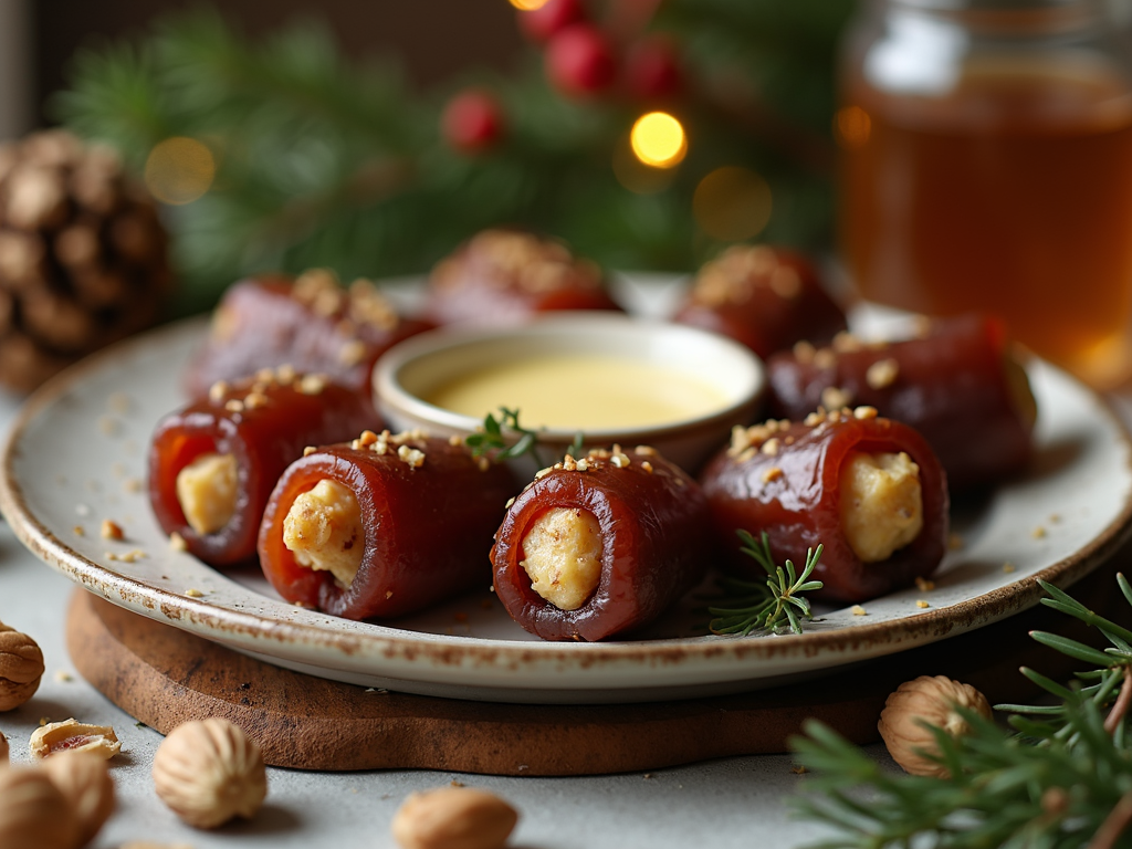 Stuffed Dates with Goat Cheese