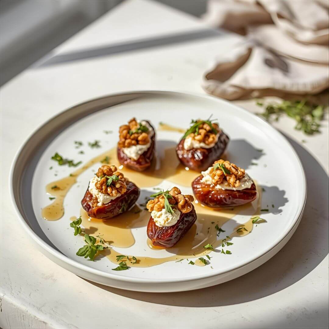 Stuffed Dates with Goat Cheese
