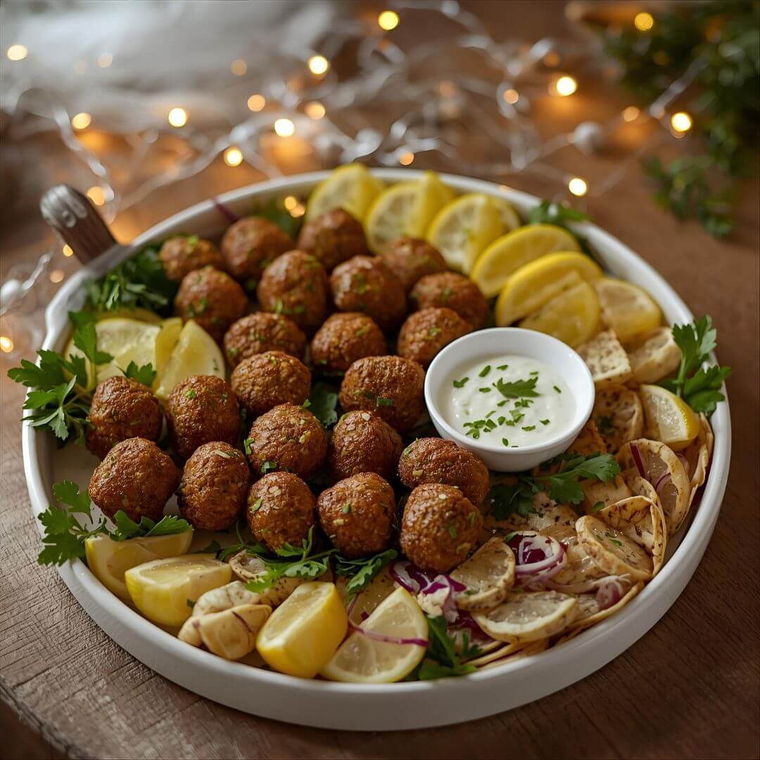 Greek Meatballs with Tzatziki