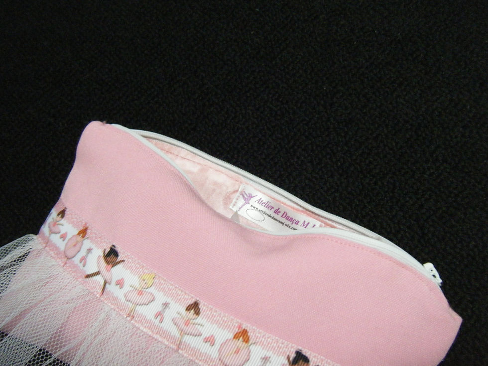 Necessaire/Estojo Rosa bebé