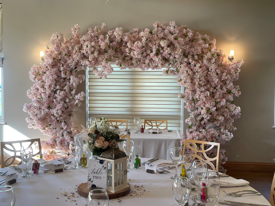 Pink Blossom Arch
