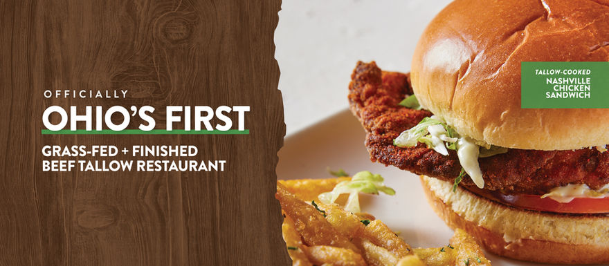 TownHall Nashville Tallow Fried Chicken Sandwich with French Fries