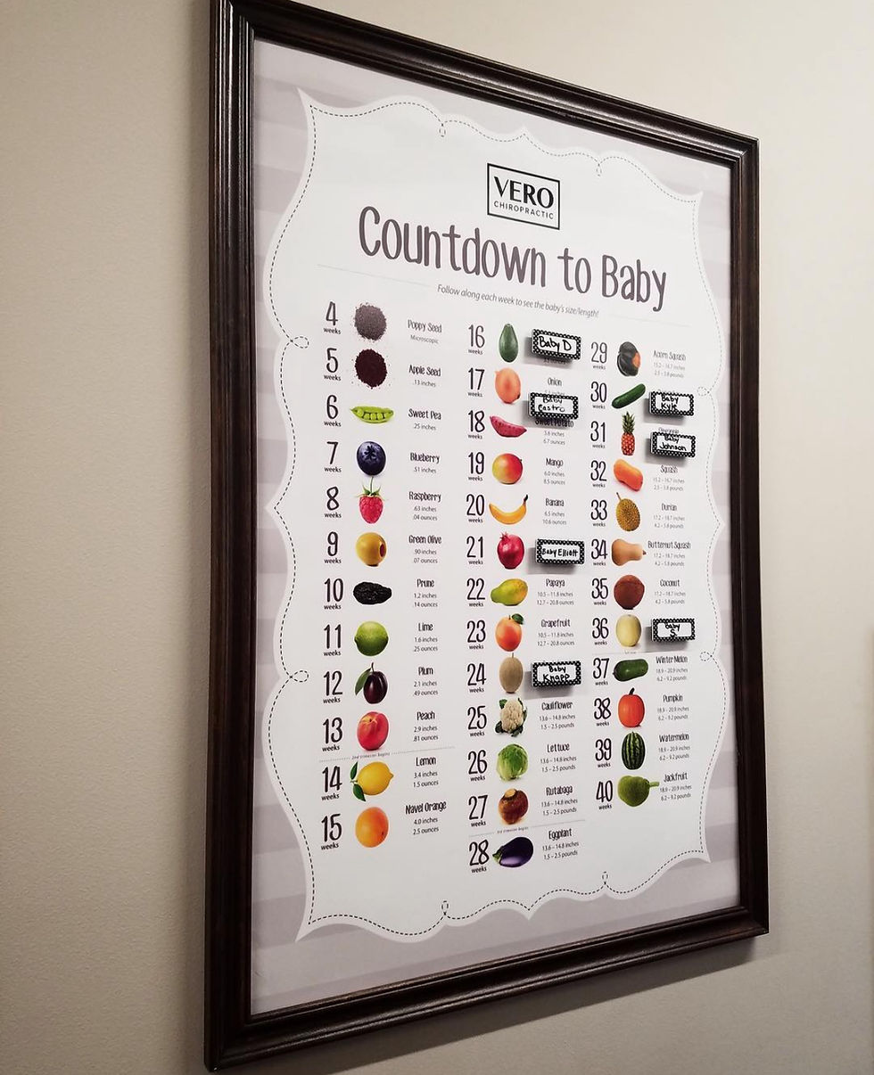 Thumbnail: Personalized Pregnancy Announcement Countdown Poster (PRINTED)