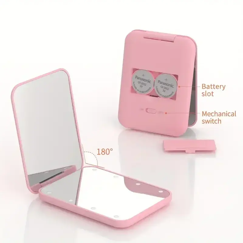 Miniatura: GlowMirror™ | Espelho LED Portátil com Ampliação 2X