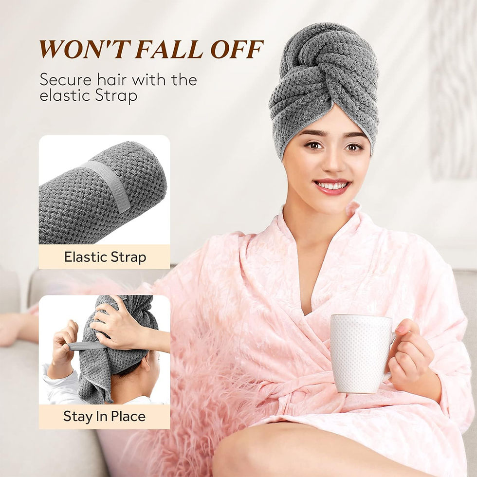 Miniatura: SilkDry™ | Toalha Turbante de Microfibra Premium
