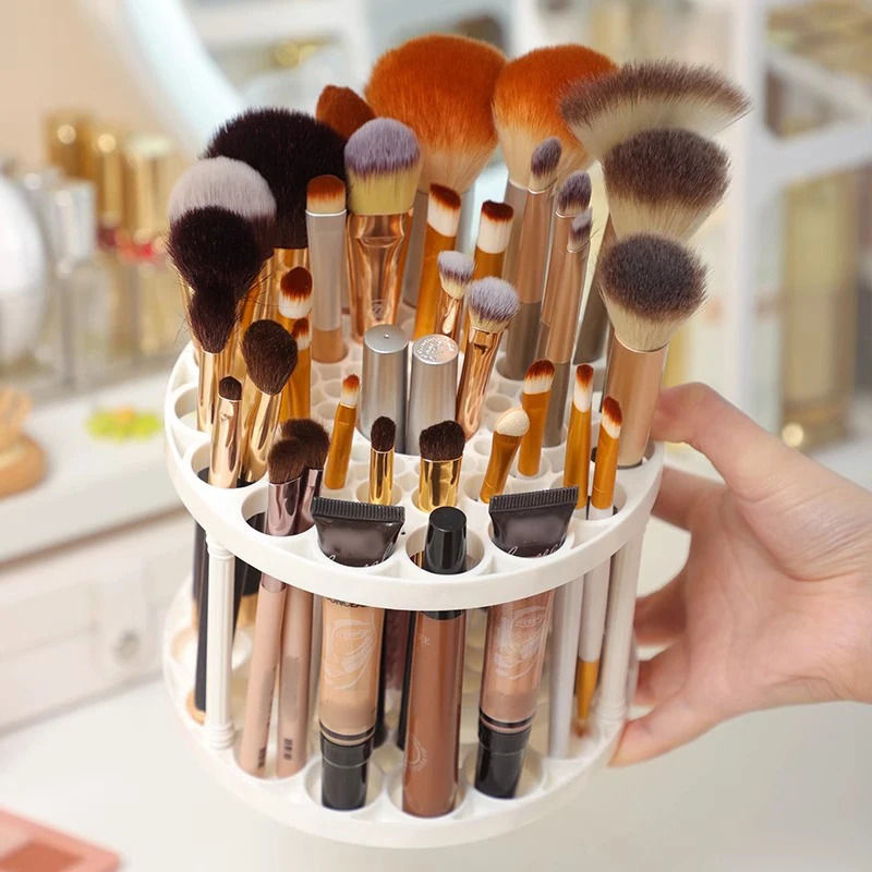 Miniatura: GlamSpin™ | Organizador Giratório 360° para Pincéis e Maquiagem