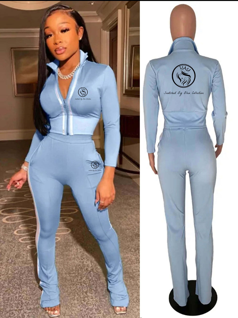 Thumbnail: Snatched By Bleu Logo Two Piece Set
