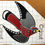 Thumbnail: Stooping American Kestrel Layered Vinyl Transfer Decal