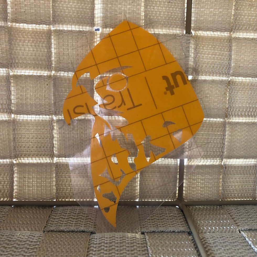 Thumbnail: Broad-Winged Hawk Vinyl Transfer Decal