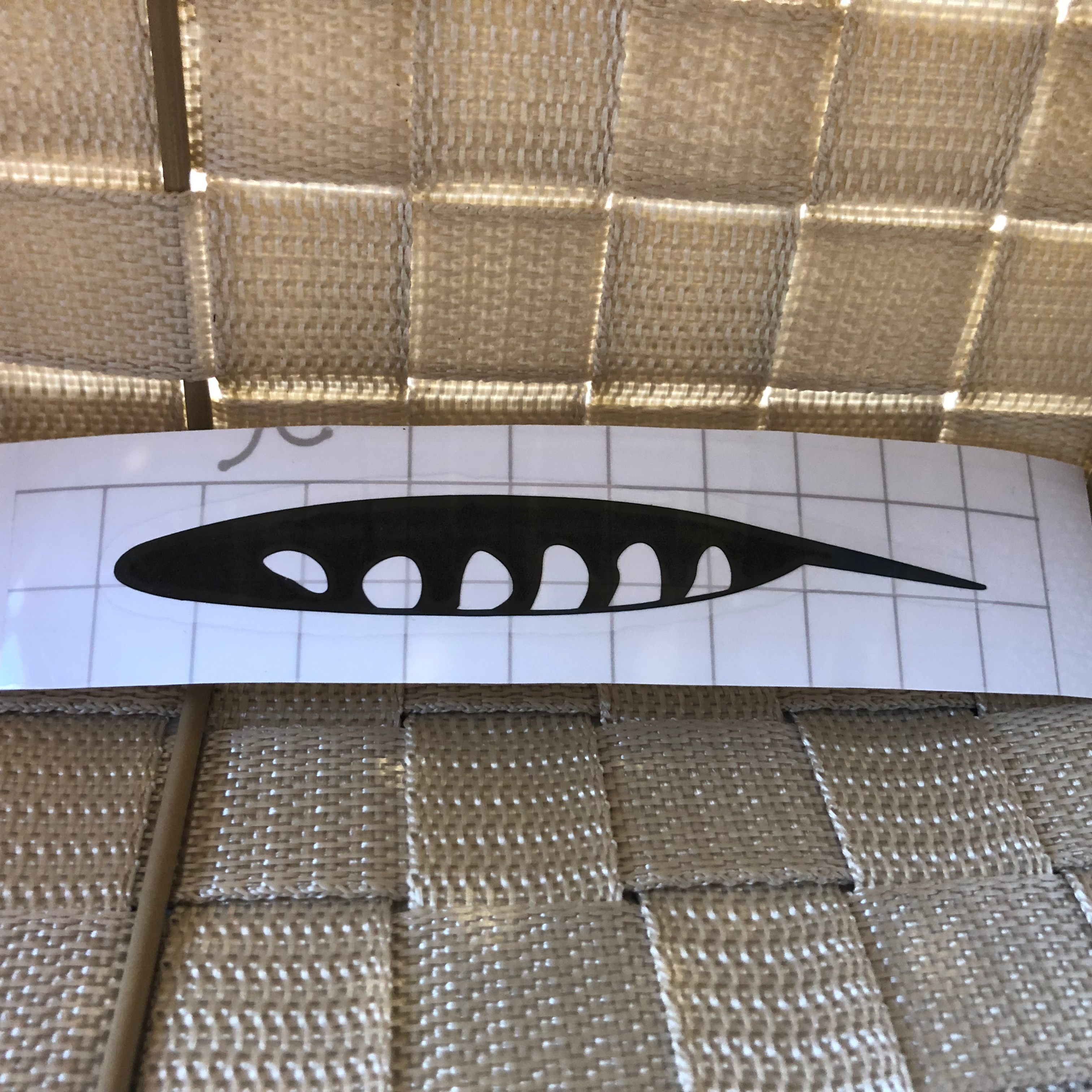 American Kestrel Primary Feather Vinyl Decal