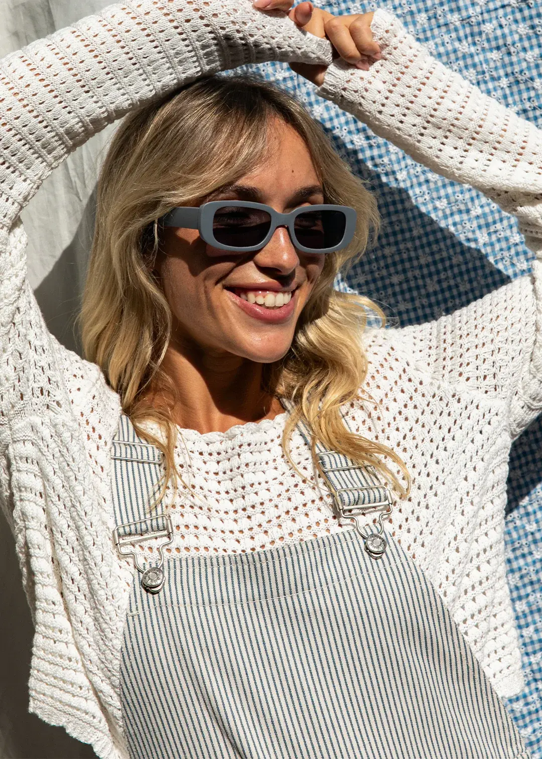 Massena Ecru Crochet Sweater