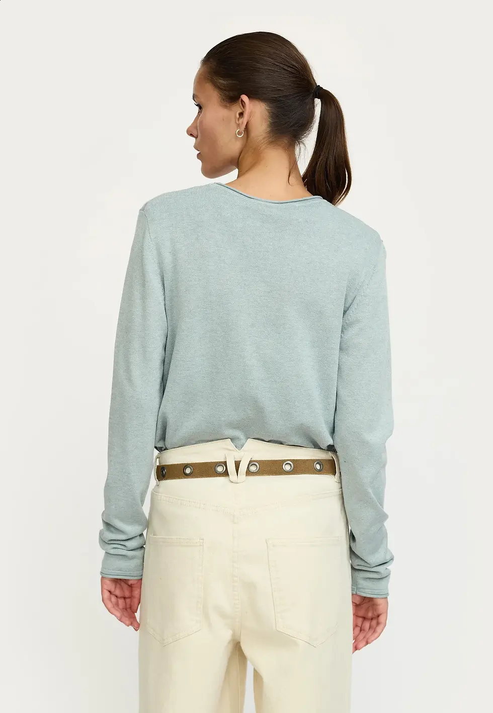 Thumbnail: SRMarla O-neck Roll Egde Knit