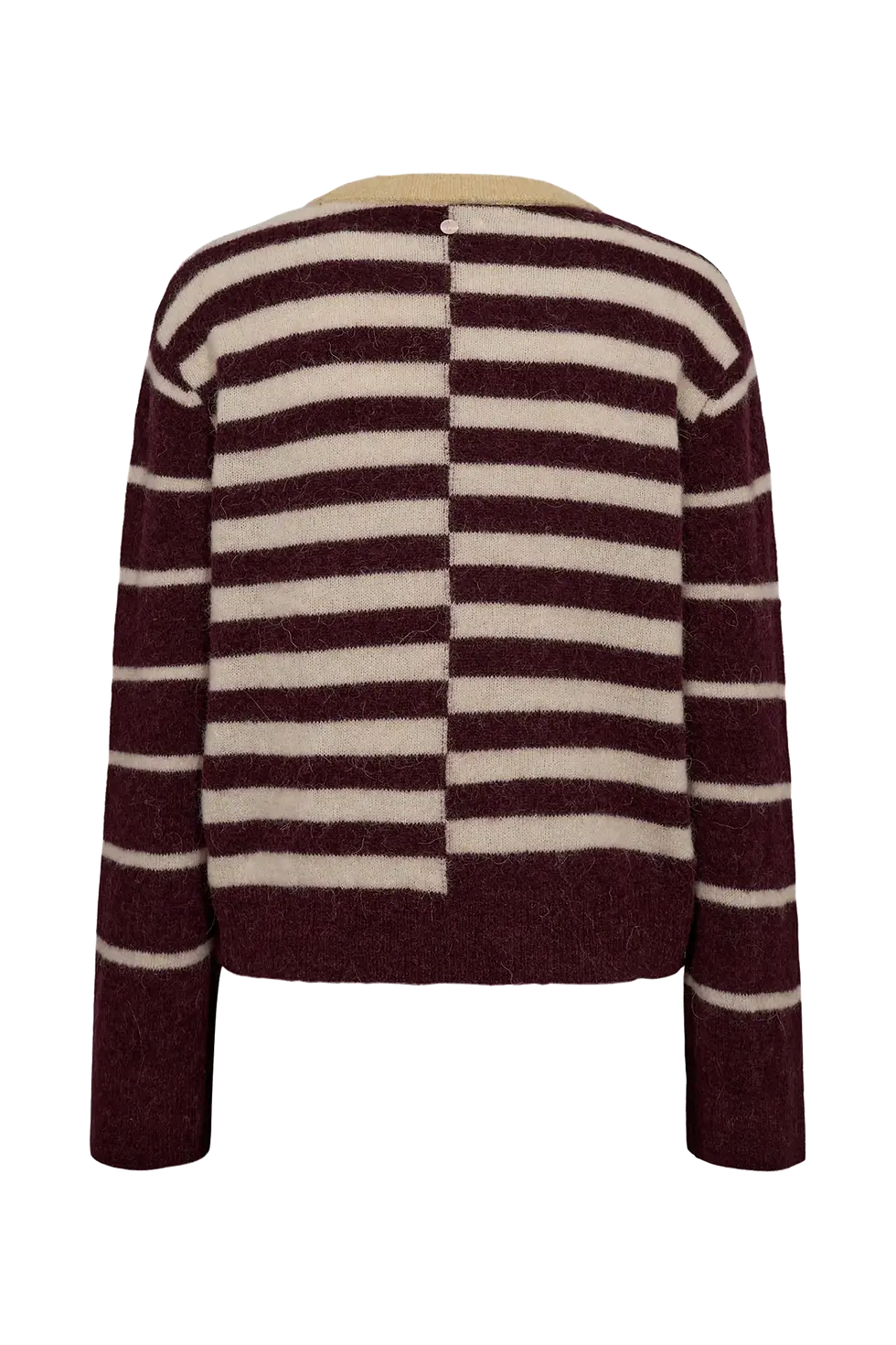 Thumbnail: NURIETTE BLOCK STRIPE PULLOVER - Fig