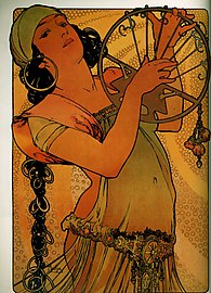 195px-Mucha-Salome-1897 (Source : WIKIPEDIA).